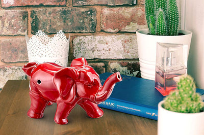 elephant novelty  pipe - red color - Headshop.com