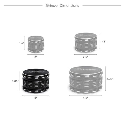GA Aluminum Grinder Silver - Headshop.com
