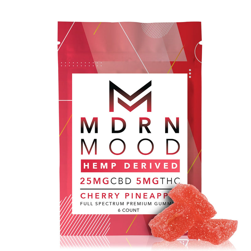 Mdrn Mood Cherry Pineapple - 25mg CBD / 5mg THC (6ct) - Headshop.com