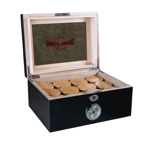 Original Black Matte Humboldt Humidor - Headshop.com