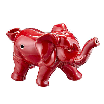 elephant novelty  pipe - red color - Headshop.com