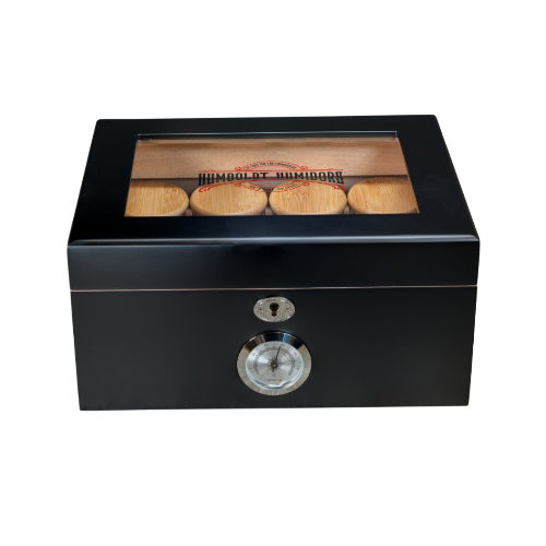 Original Black Matte Humboldt Humidor - Headshop.com