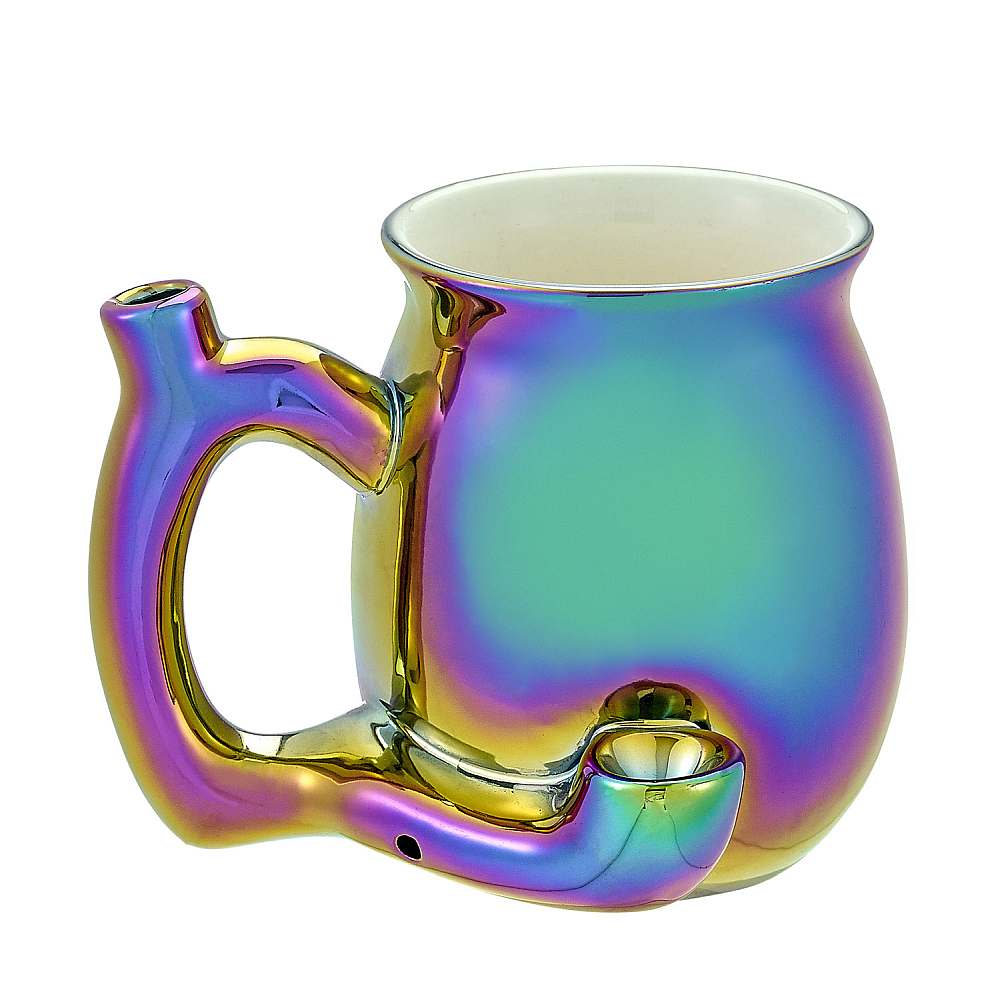 electroplated Iridescent Roast & Toast mug - Headshop.com