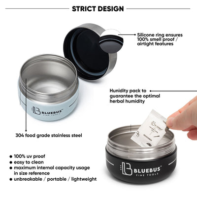 BUNKER Airtight Stash Jar - Headshop.com