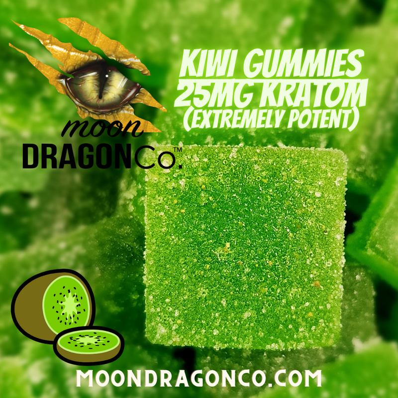 Moon Dragon 300MIT Kiwi Kratom Gummies - Headshop.com