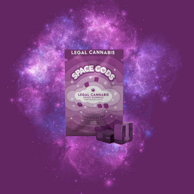 Space Gummies | Galaxy Grape | Delta 9 + CBD 2CT Bag - Headshop.com