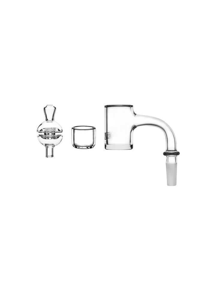 Experience Optimal Dabbing with GRAV®'s 10MM 90° Quartz Bucket, Inserts & Carb Cap Set - Headshop.com