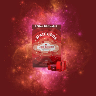 Space Gummies | Strawberry Mango | Delta 9 + CBD 2CT Bag - Headshop.com