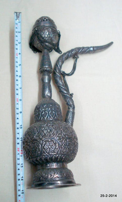 vintage antique collectible old silver hookah Tobacco smoking pipe - Headshop.com