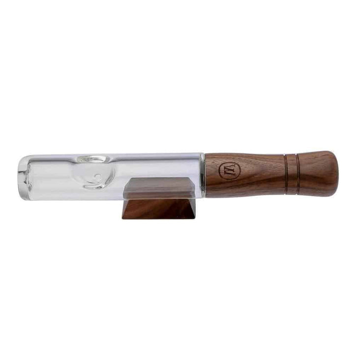 Marley Natural Glass & Walnut Steamroller - Headshop.com
